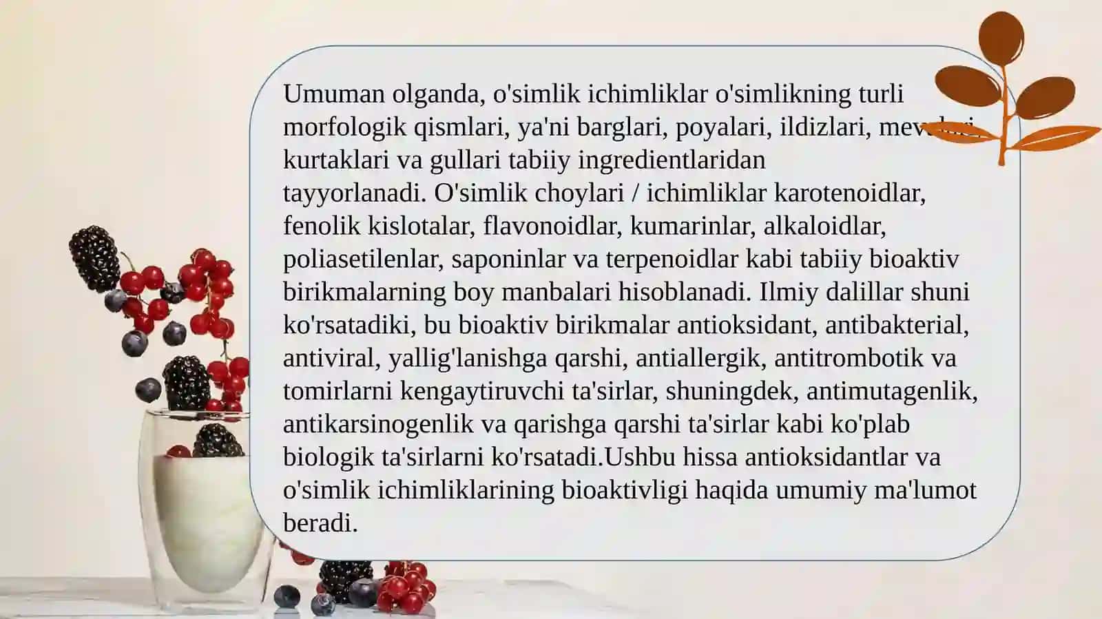 Dorivor o’simliklarning tayyor xom-ashyosida uchraydigan va bo’lishi ruxsat etilmagan qo’shimchalar 4