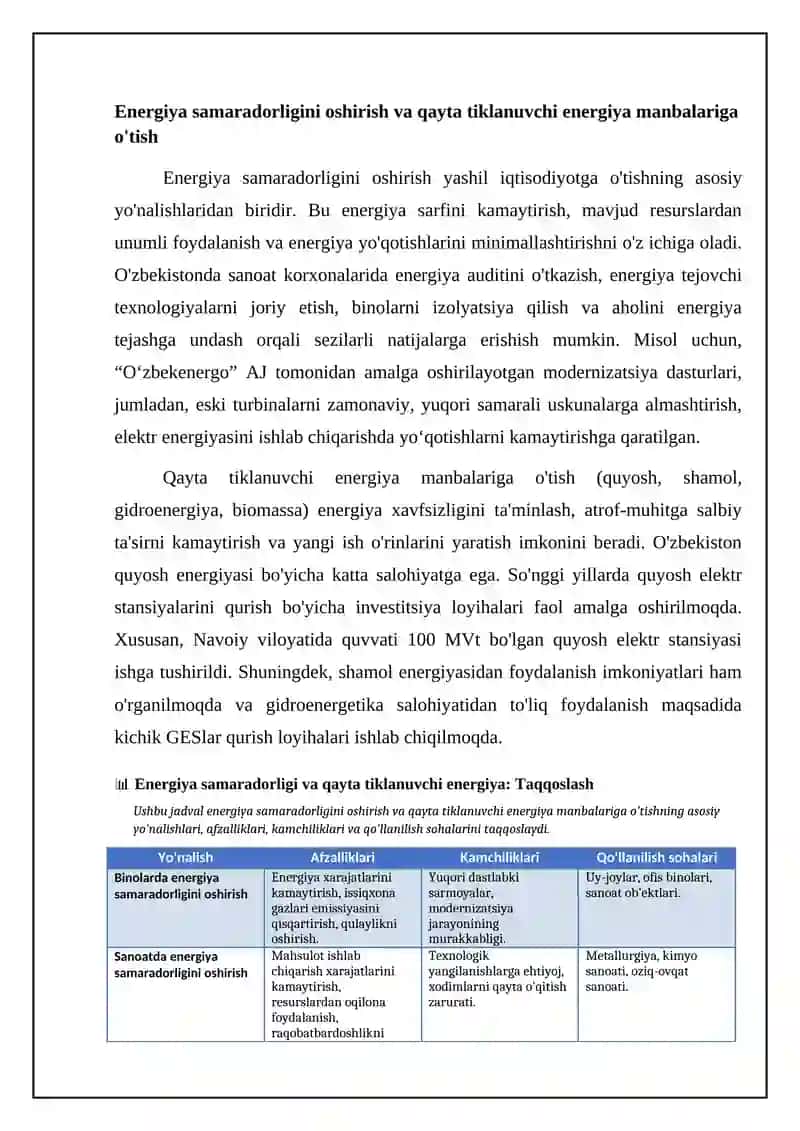 Яшил иқтисодиётга утишнинг асосий йуналишлари ва иқтисодиётни экологизасиялаш 4