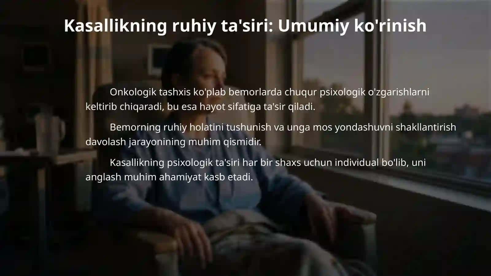 Onkologik bemorlar psixikasidagi ruhiy oʻzgarishlar 4
