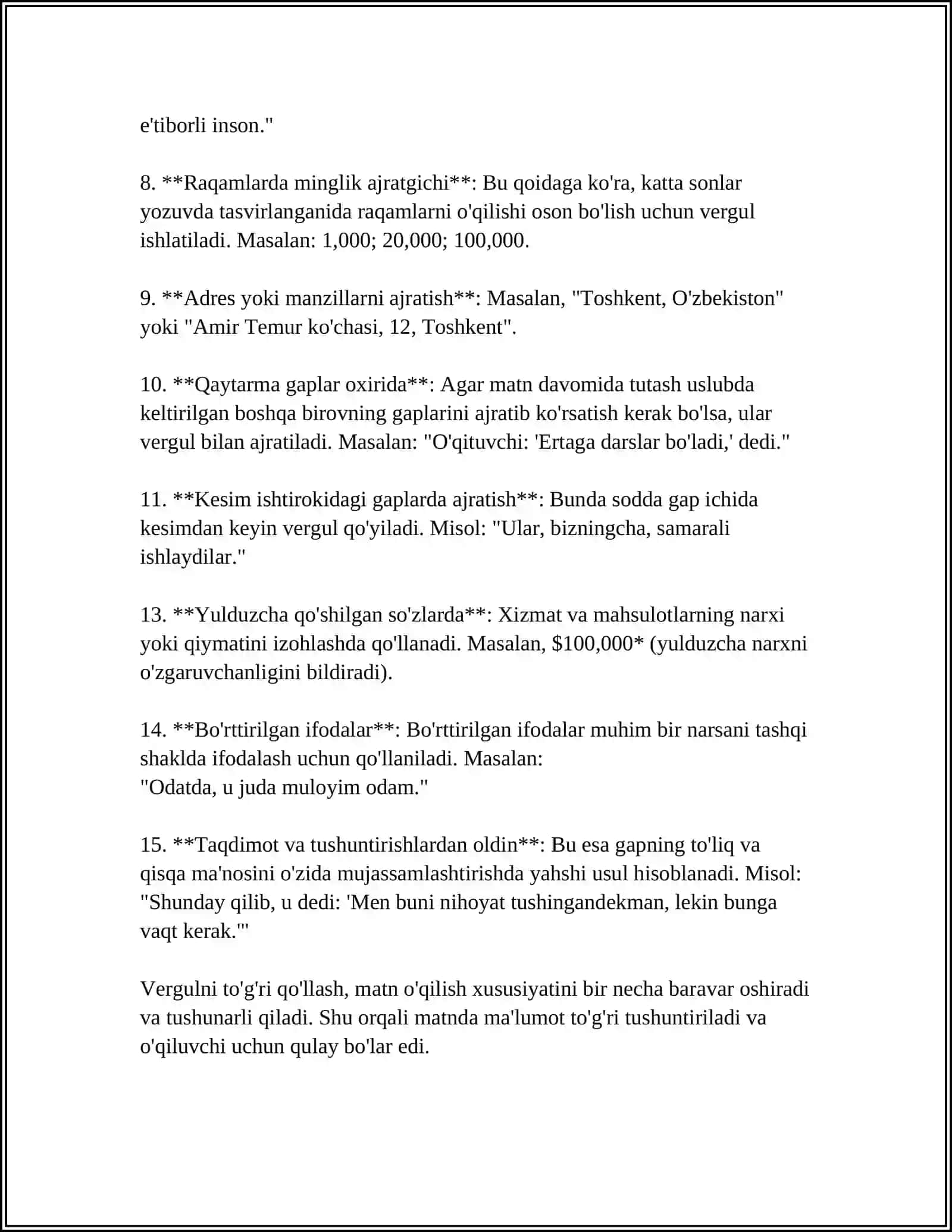 MATNLARNI PUNKTUATSION JIHATDAN TAHLIL QILISH 4