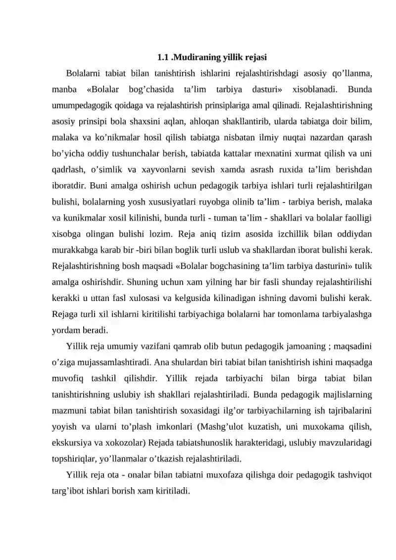 Maktabgacha ta'lim tashkilotida bolalarni tabiat bilan tanishtirish jarayoni 4