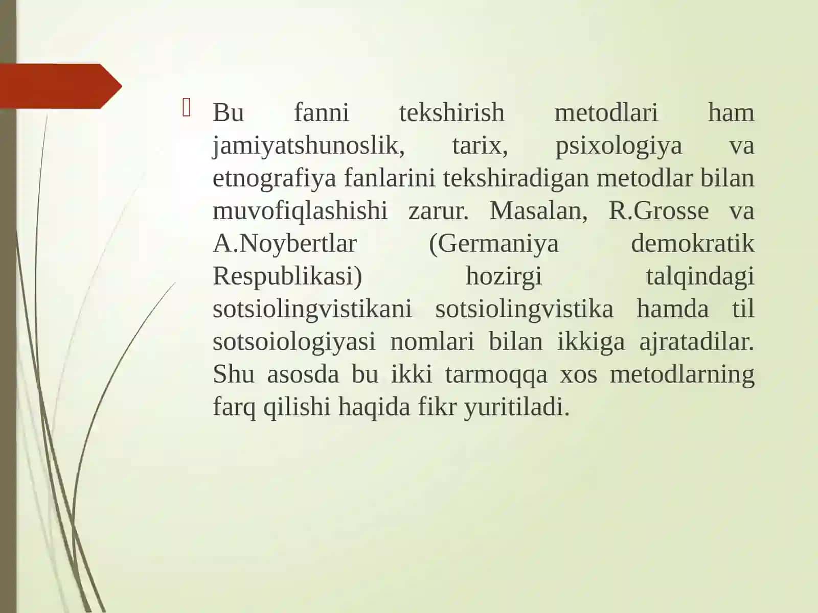 Sotsiolingvistikaning asosiy tarmoqlari. Nutqiy muloqot, muomala, akt 4