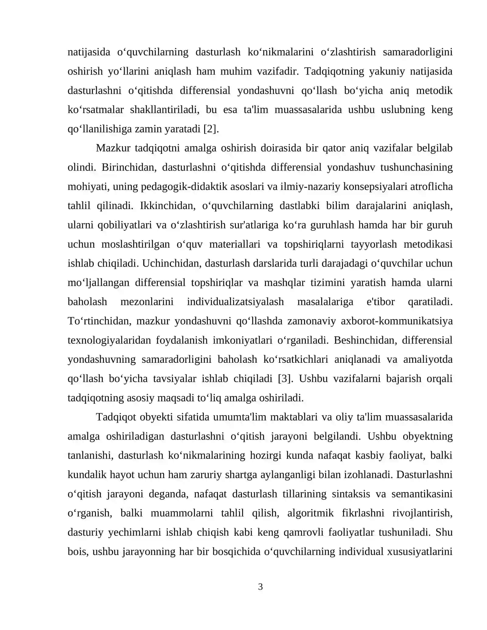 Dasturlashni o‘qitishda  differensial yondashuv 4