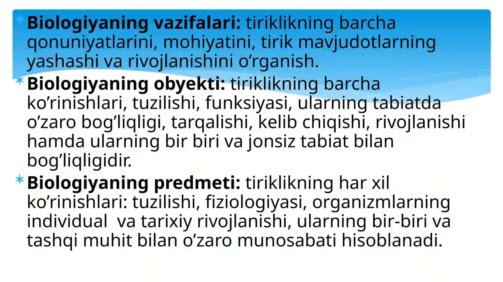 Tibbiy biologiya faniga kirish. Hayotning hujayra viy asoslari 4