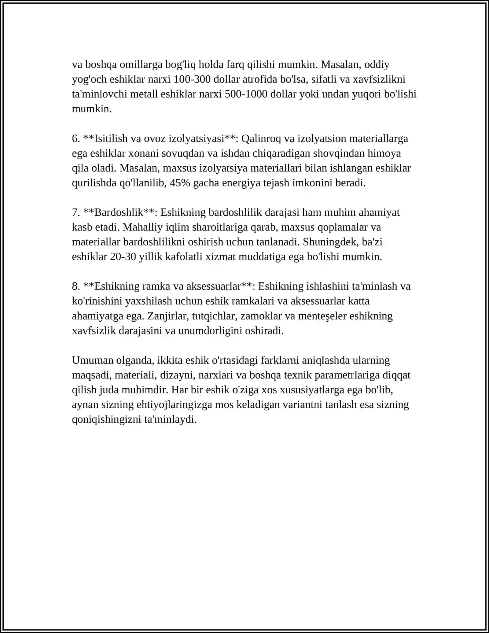 IKKI ESHIK ORASI 4