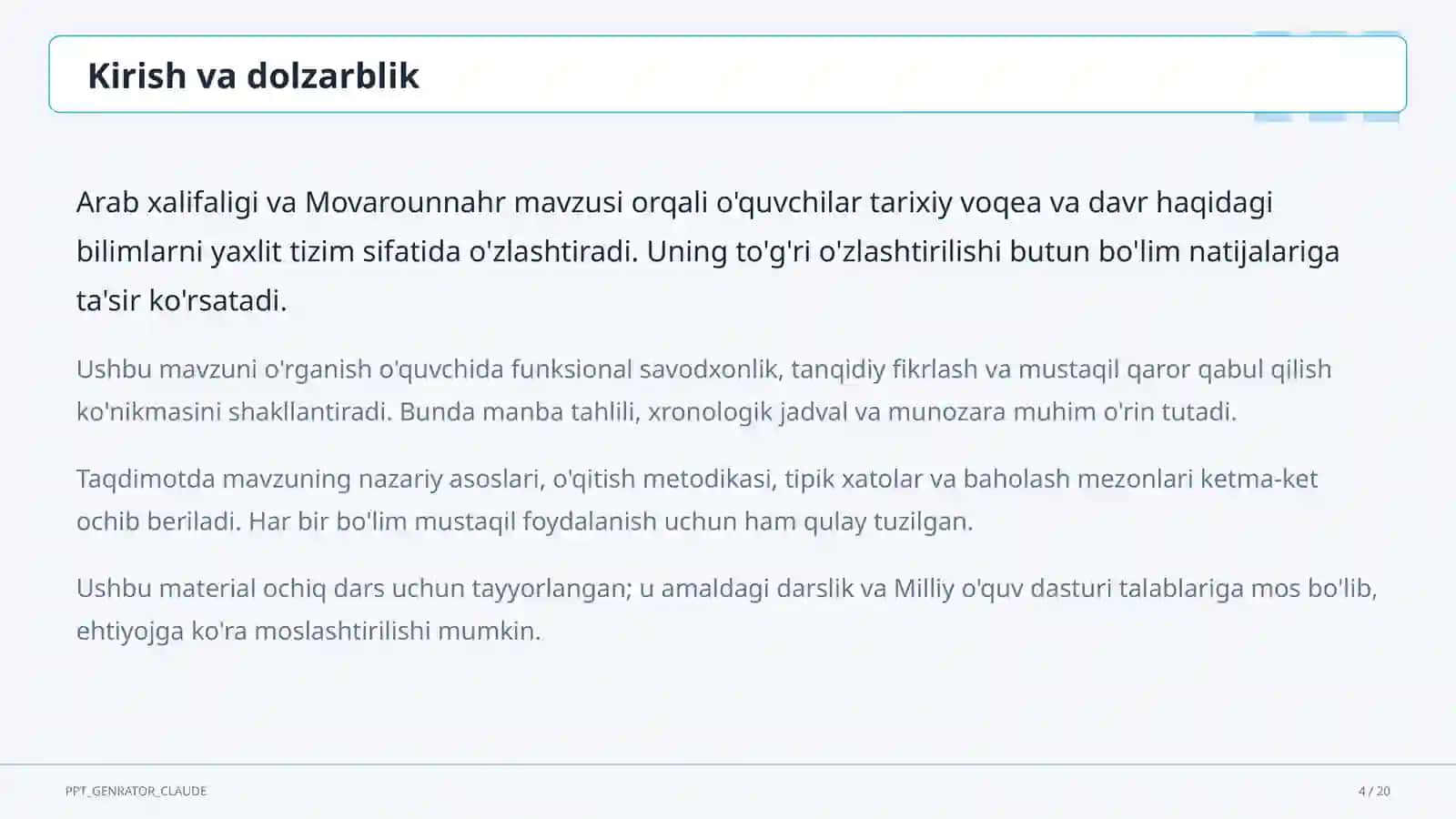 Arab xalifaligi va Movarounnahr (7-sinf) 4