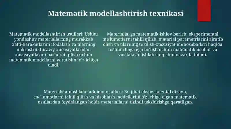 To'Plangan Materiallarni Matematik Ishlab Chiqish Tatqiqot Metodi 4