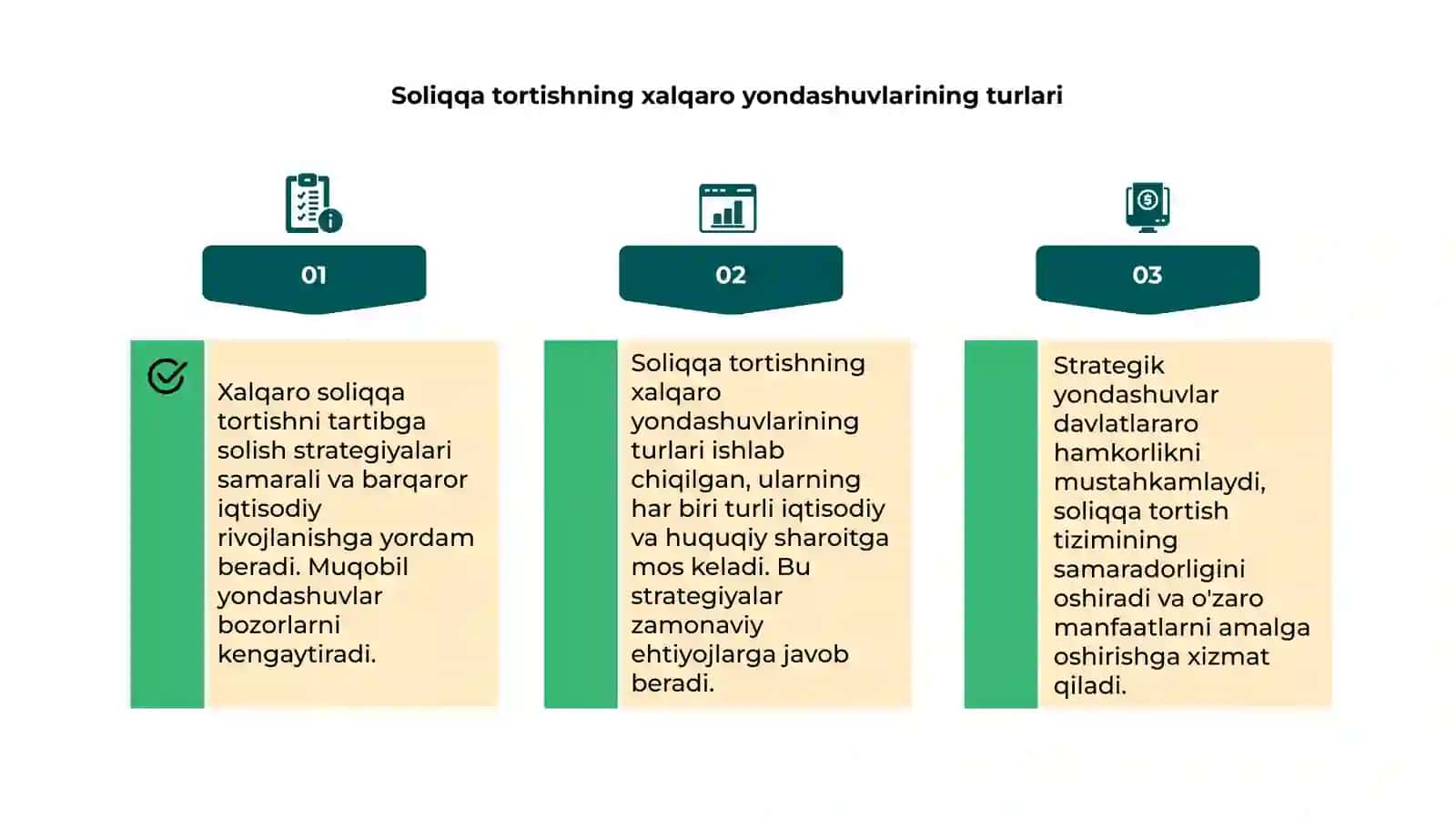Xalqaro soliqqa tortishni tartiblaahda strategik yondashuv 4