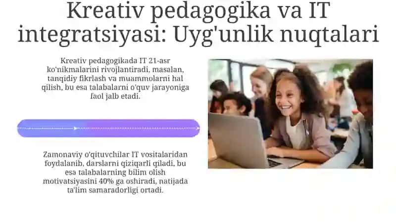Kreativ pedagogika uchun IT: Nega zarur? 4