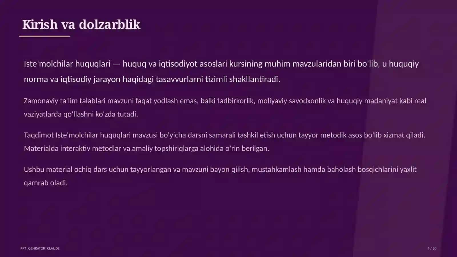 Iste'molchilar huquqlari (10-sinf) 4