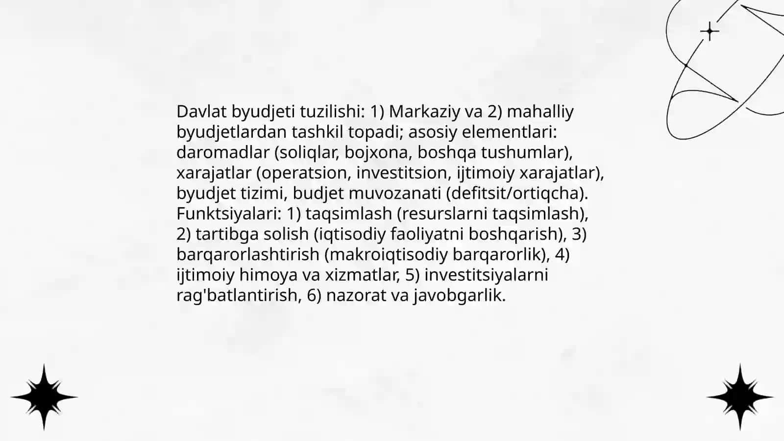 Byudjetlashtirish nazariyasi va asoslari 4