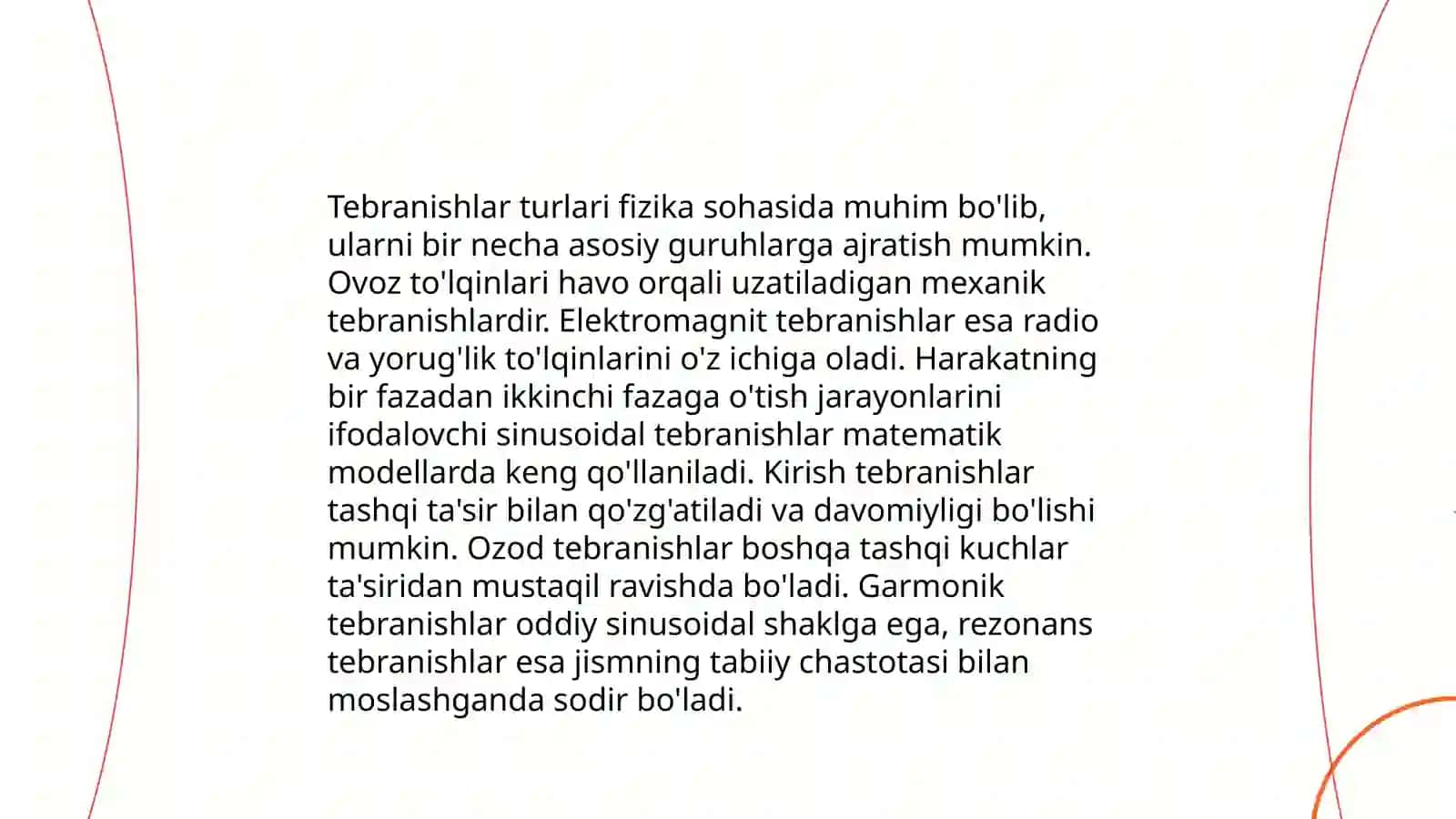 Mexanik tebranishlar tenglamasi. Rezonans hodisasi 4