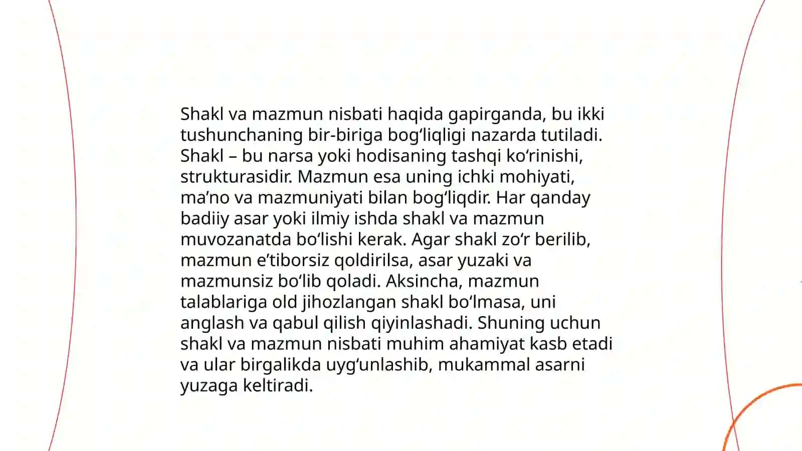 Tilda shakl va mazmun.Struktura va sistema.Semiotika belgilar sistemasi 4