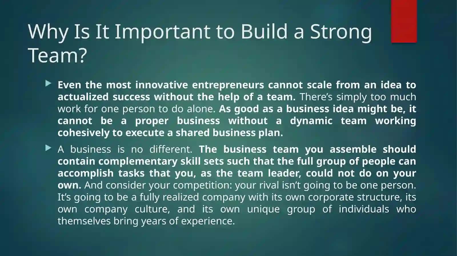 Develop a Good Team 4