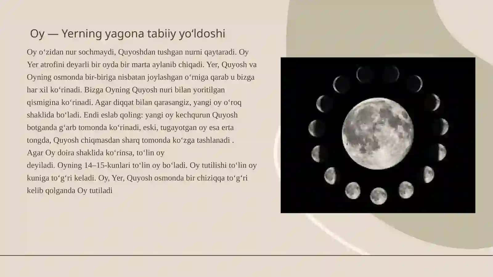Quyosh, oy va yulduzlar 4
