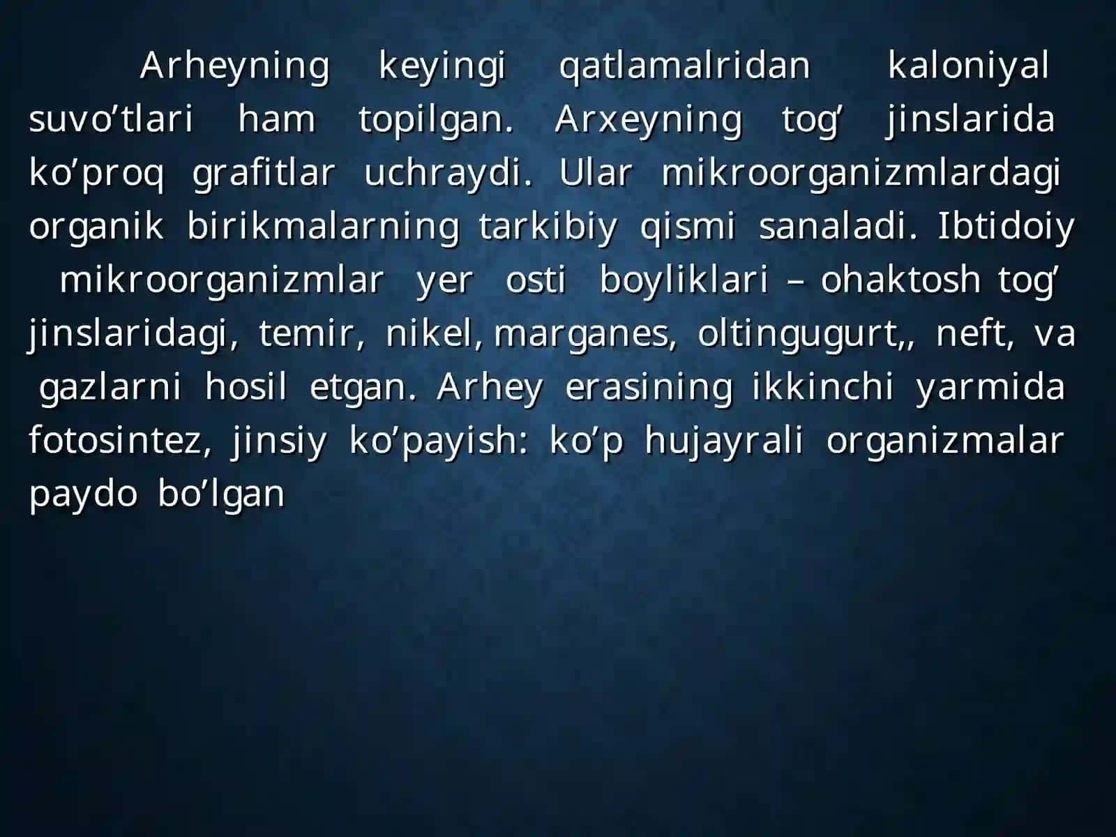 F D UTABIIYOT – GEOGRAFIYA FAKULTETI 4