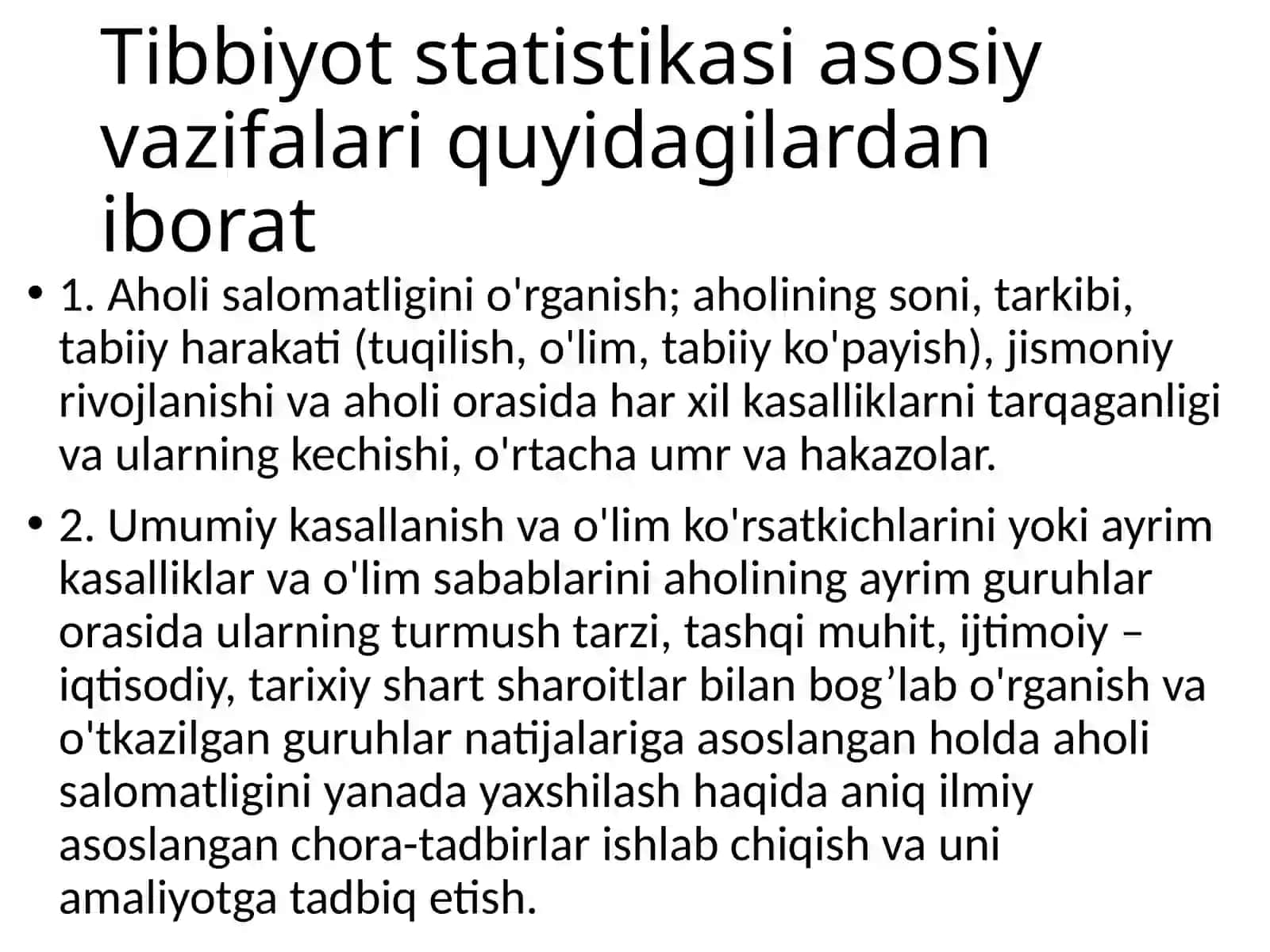 PEDIATERIYA FAKULTETI 305-A GURUH TALABASIABDULLAYEV XASANBOYNINGJAMOAT SALOMATLIGIFANIDAN TAQDIMOTI 4