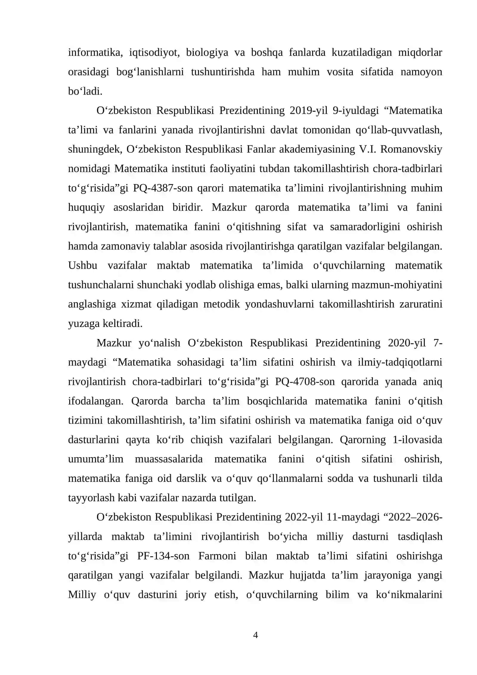 Maktab matematikasida funksiya tushunchasini bosqichma-bosqich shakllantirish metodikasi 4