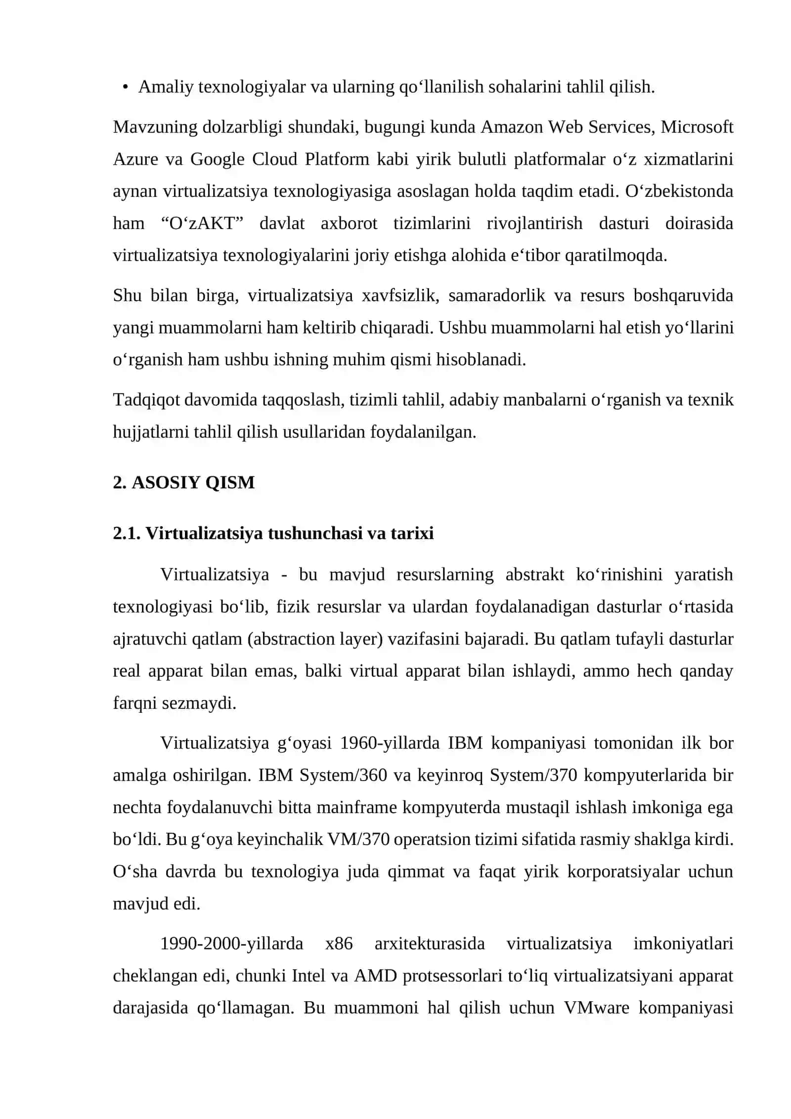 Virtualizatsiya asosida OS resurslarini boshqarish texnologiyasi 4
