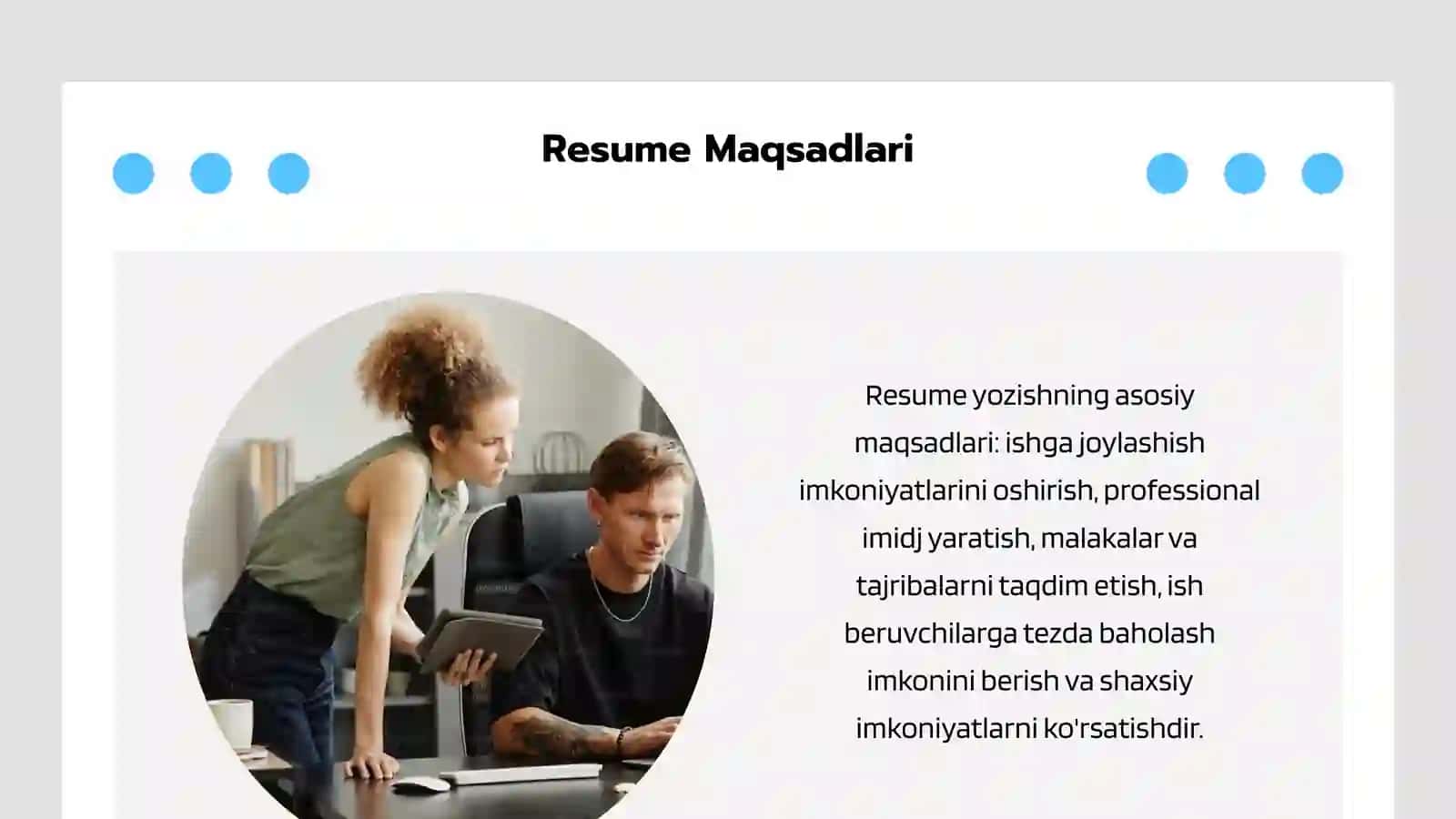 Resume Haqida Taqdimot 4
