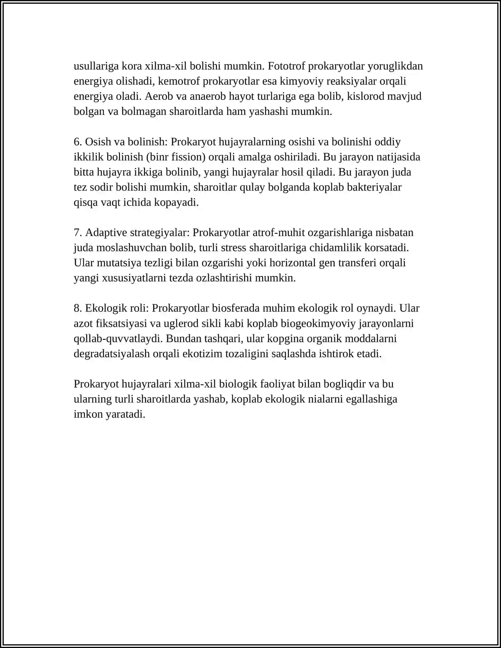 PROKARIOT EUKARIOT VA MEZAKARIOT HUJAYRALARNING TASNIFI 4