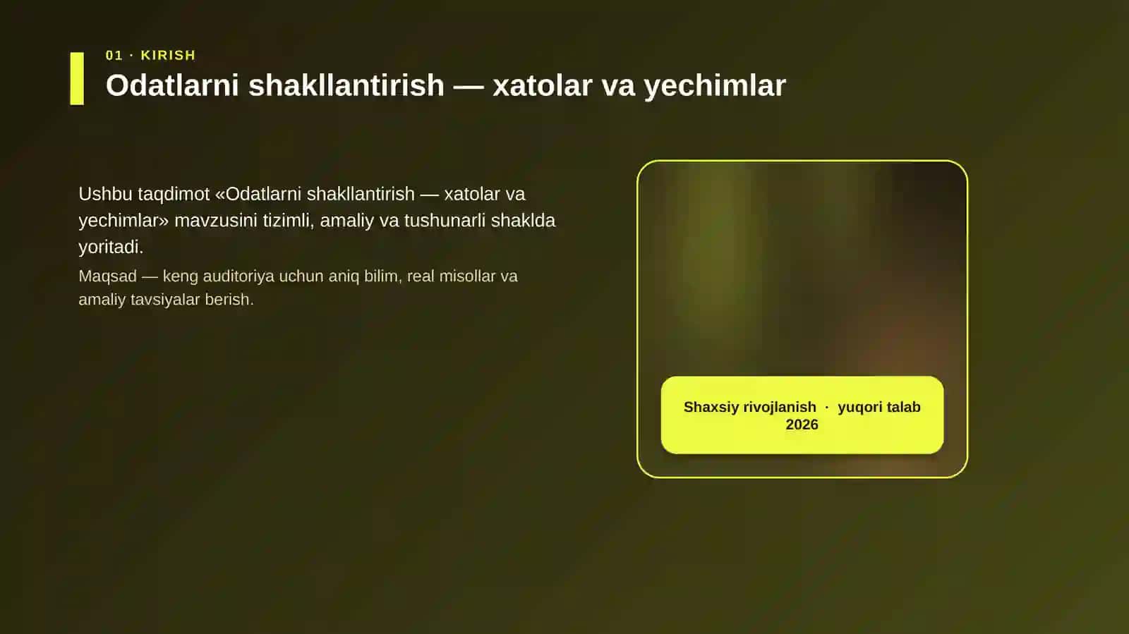 Odatlarni shakllantirish — xatolar va yechimlar 4