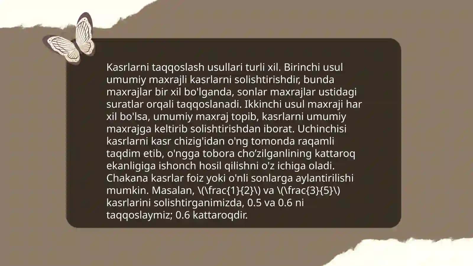 Kasrlar tushunchasi 4