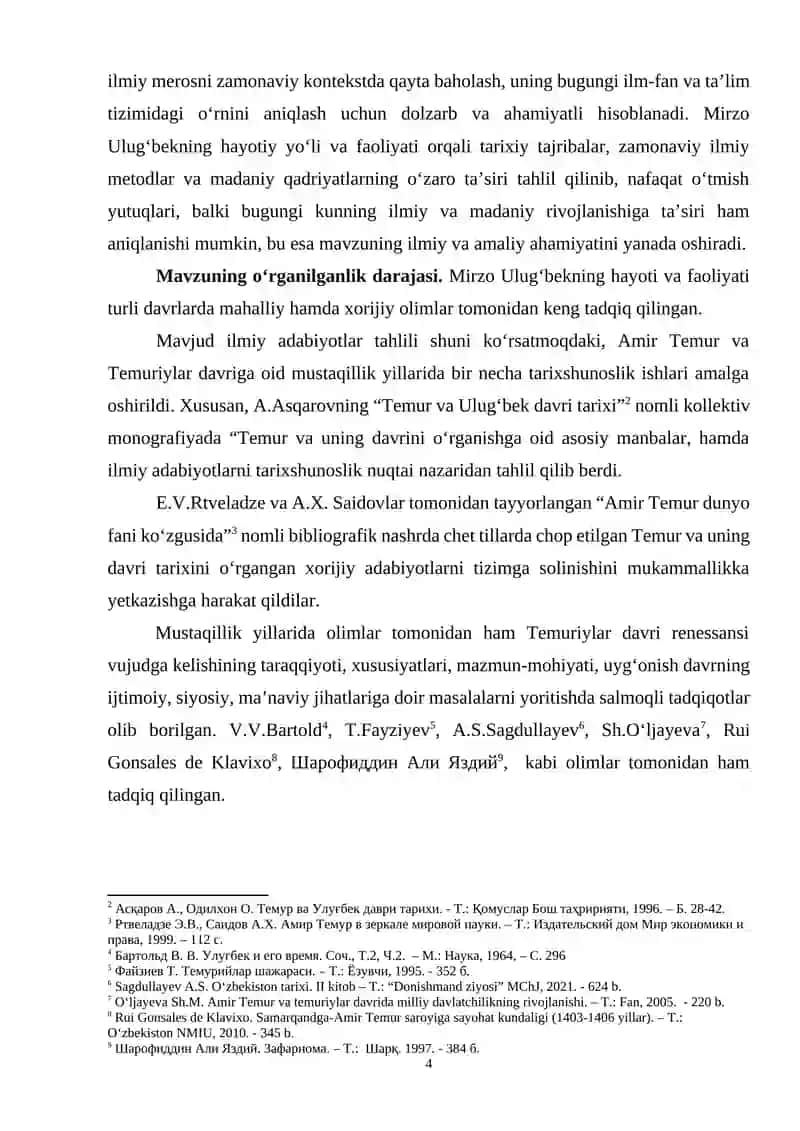 MIRZO ULUGʻBEKNING HAYOTI VA FAOLIYATI 4