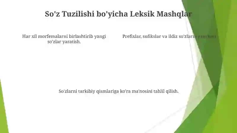 So'z tarkibini o'rganishda leksik mashqlarni tashkil etish 4