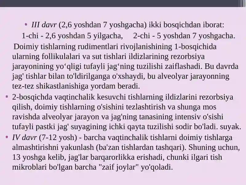 Bolalarda yuqori va pastki jag'larning sinishi 4