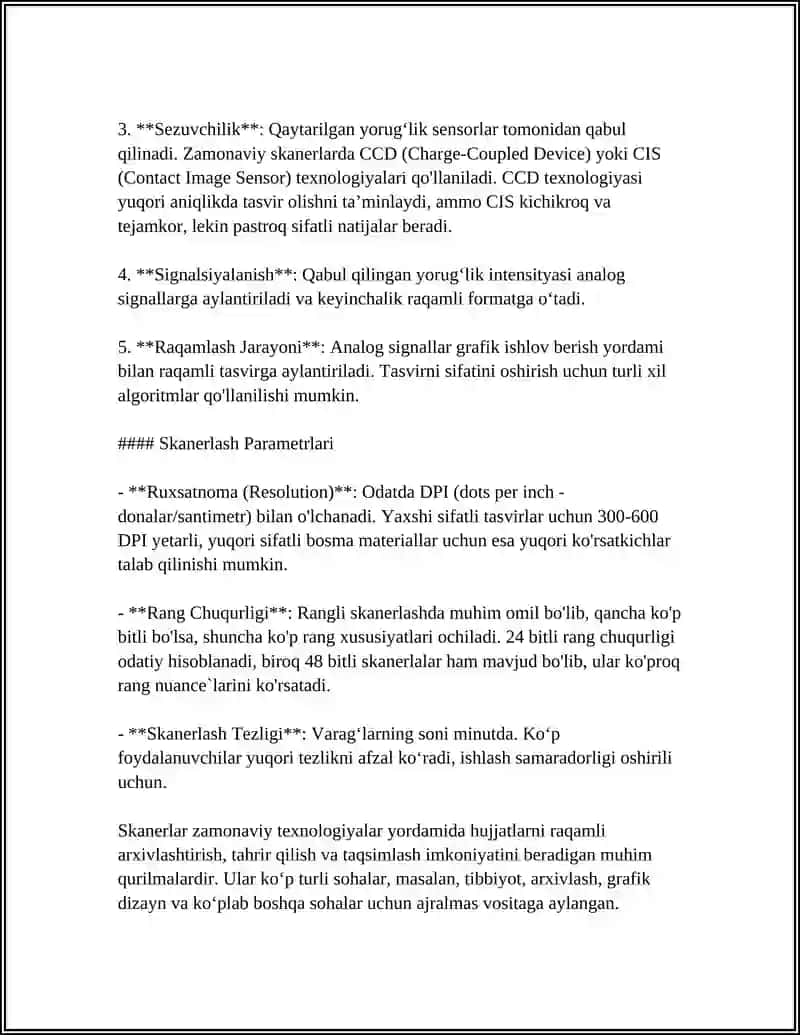 SKANERLAR VA ULARNING TURLARI. KITOB SKAYNERLARI VA ULARNING ASOSIY FUNKTSIYALARI 4