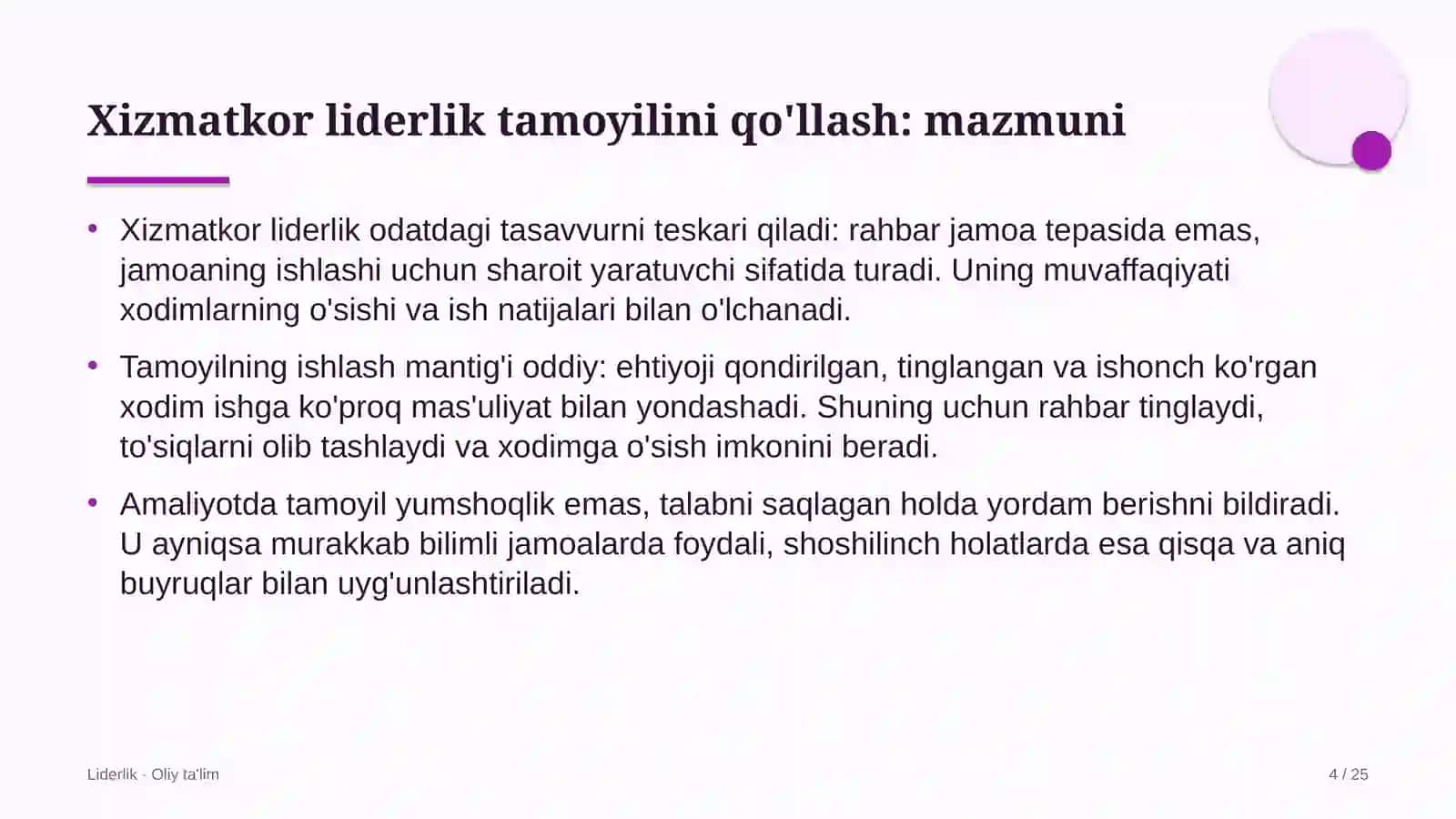 tizim integratorlarida xizmatkor liderlik tamoyilini qo'llash 9216 4