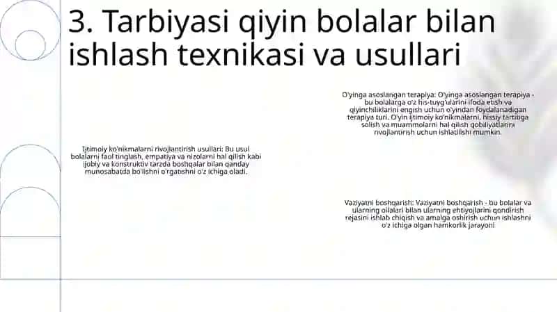 Tarbiyasi Og‘Ir Bolalar Bilan Ishlashning Ijtimoiy Pedagogik Texnologiyalari 4