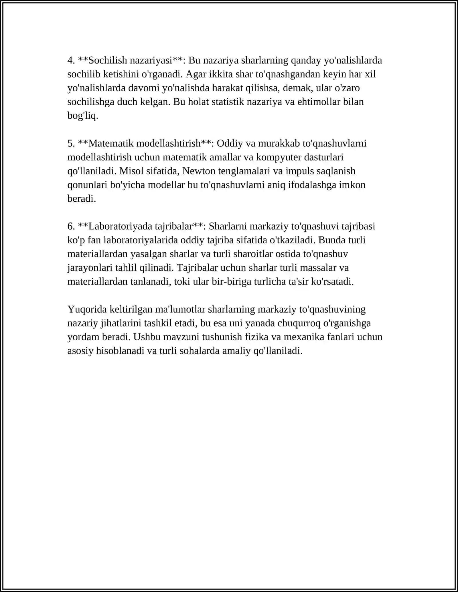 SHARLARNI MARKAZIY TO'QNASHUVI 4