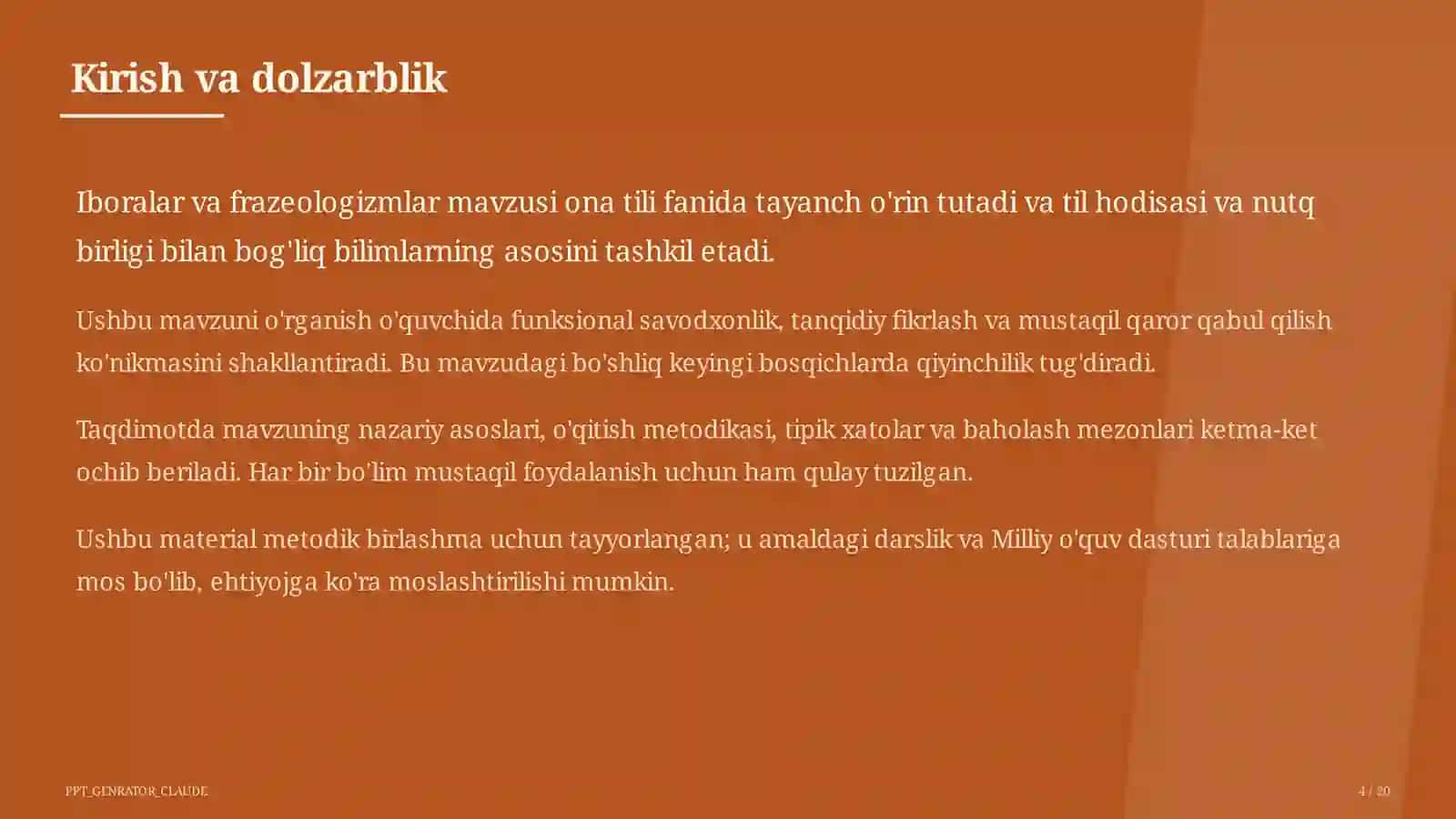 Iboralar va frazeologizmlar (5-sinf) 4