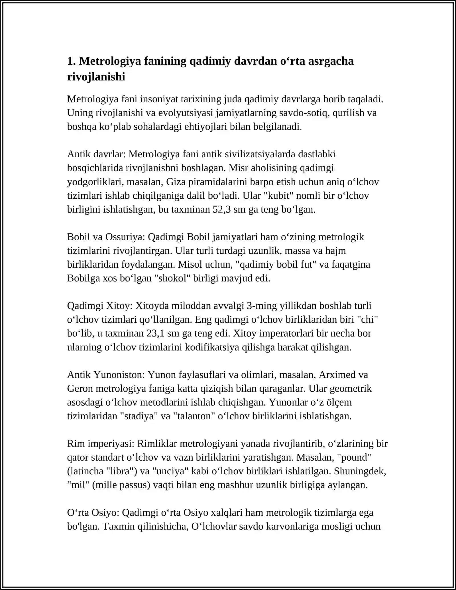 METROLOGIYA STANDARTLASHTIRISH VA SERTIFIKATLASH 4