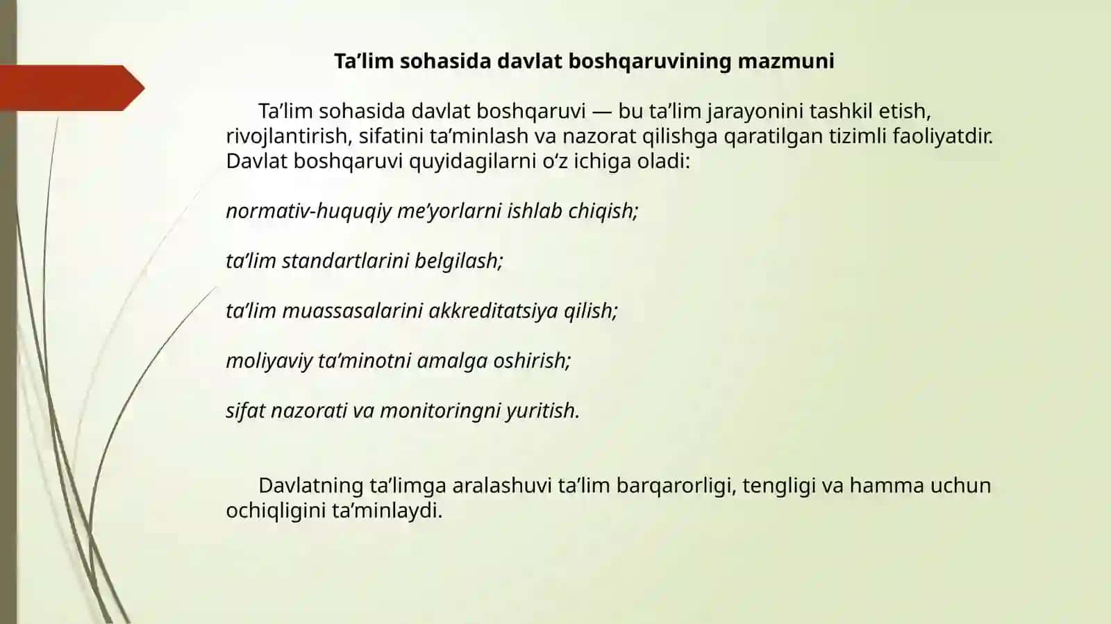 Ta’lim sohasida davlat boshqaruvi 4