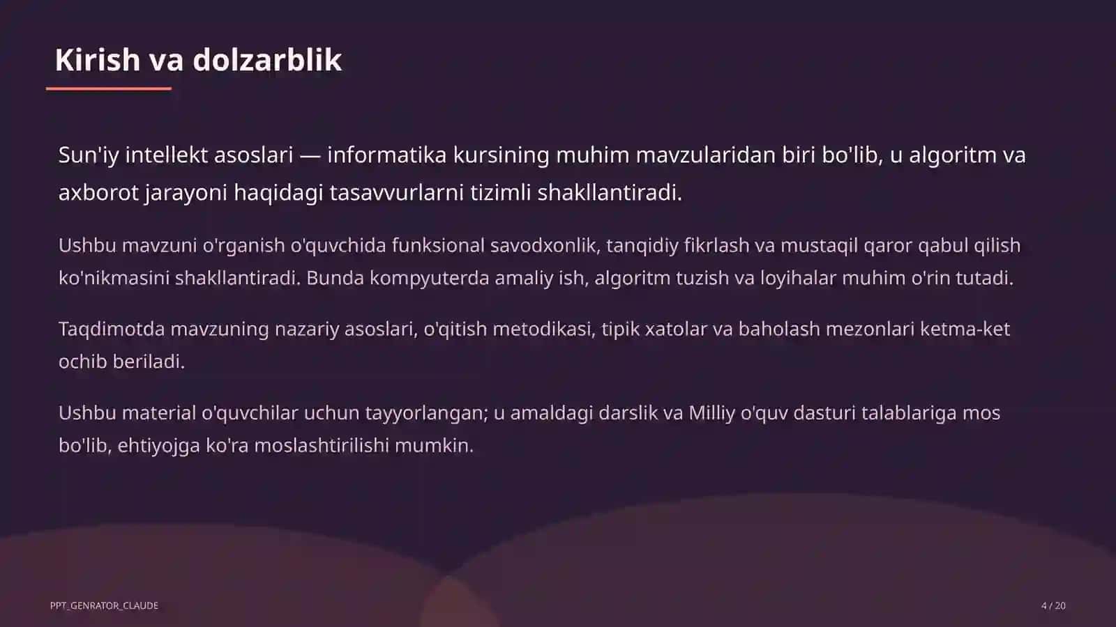 Sun'iy intellekt asoslari (10-sinf) 4
