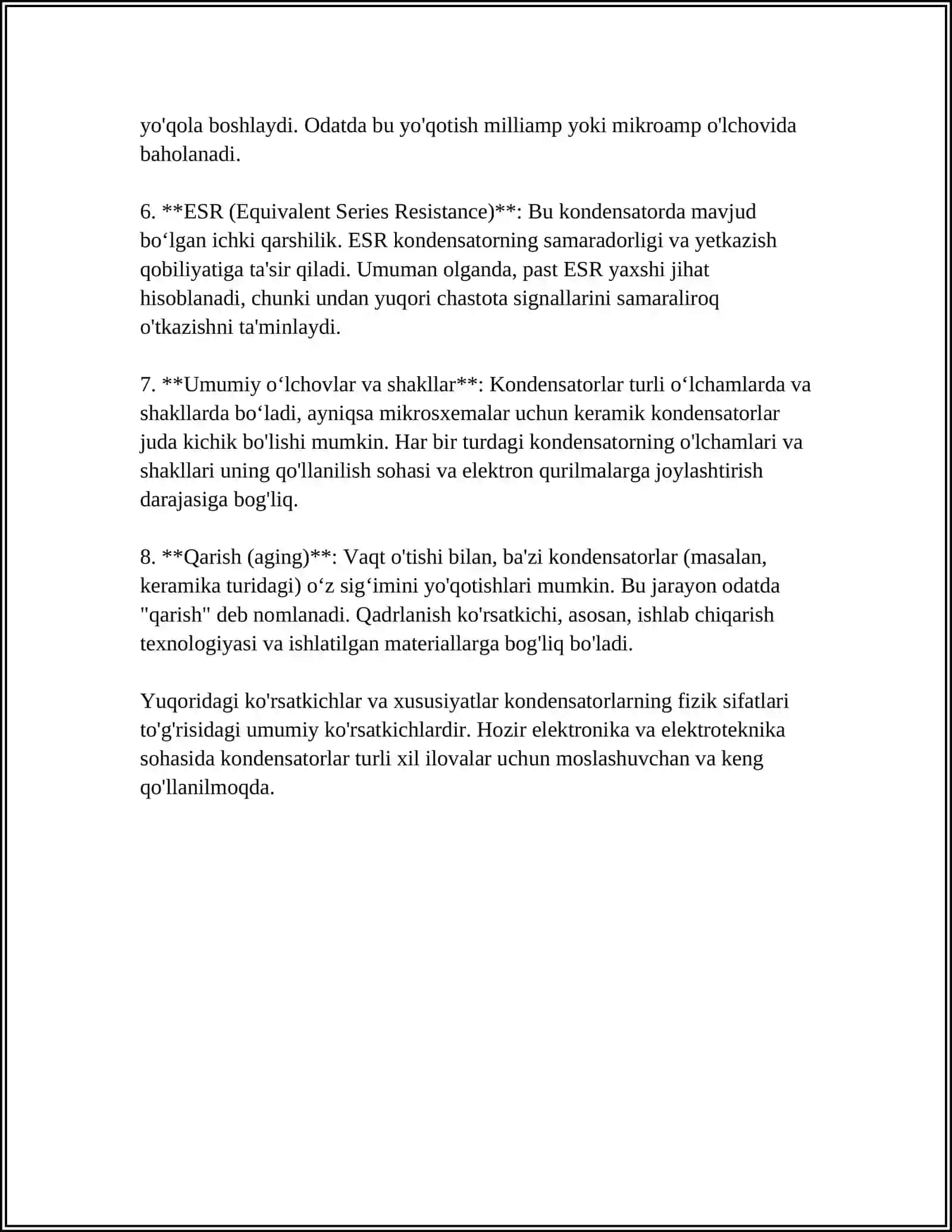 ZARAYADLANGA KODENSATOR ENERGIYASI 4