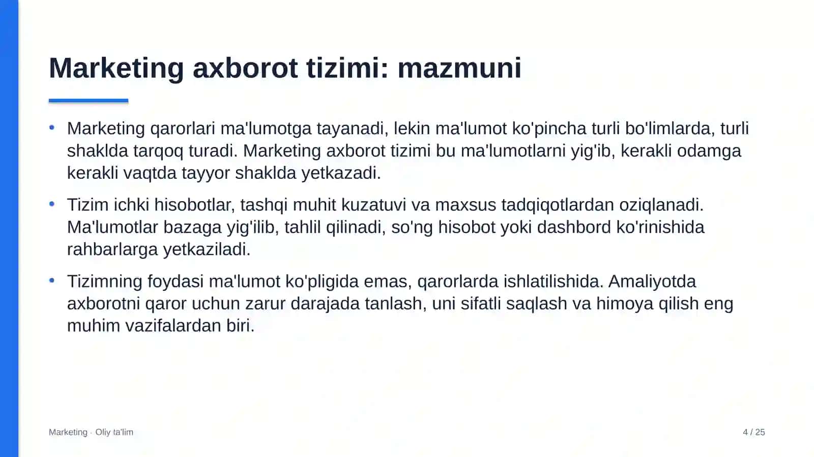 Kichik sanoat zonalarida marketing axborot tizimi 4
