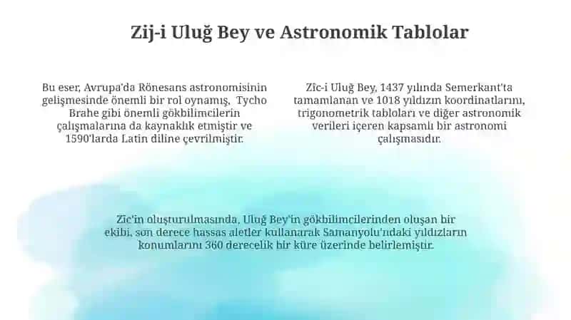 Uluğ Bey Gözlemevi ve Astronomik Çalışmaları 4