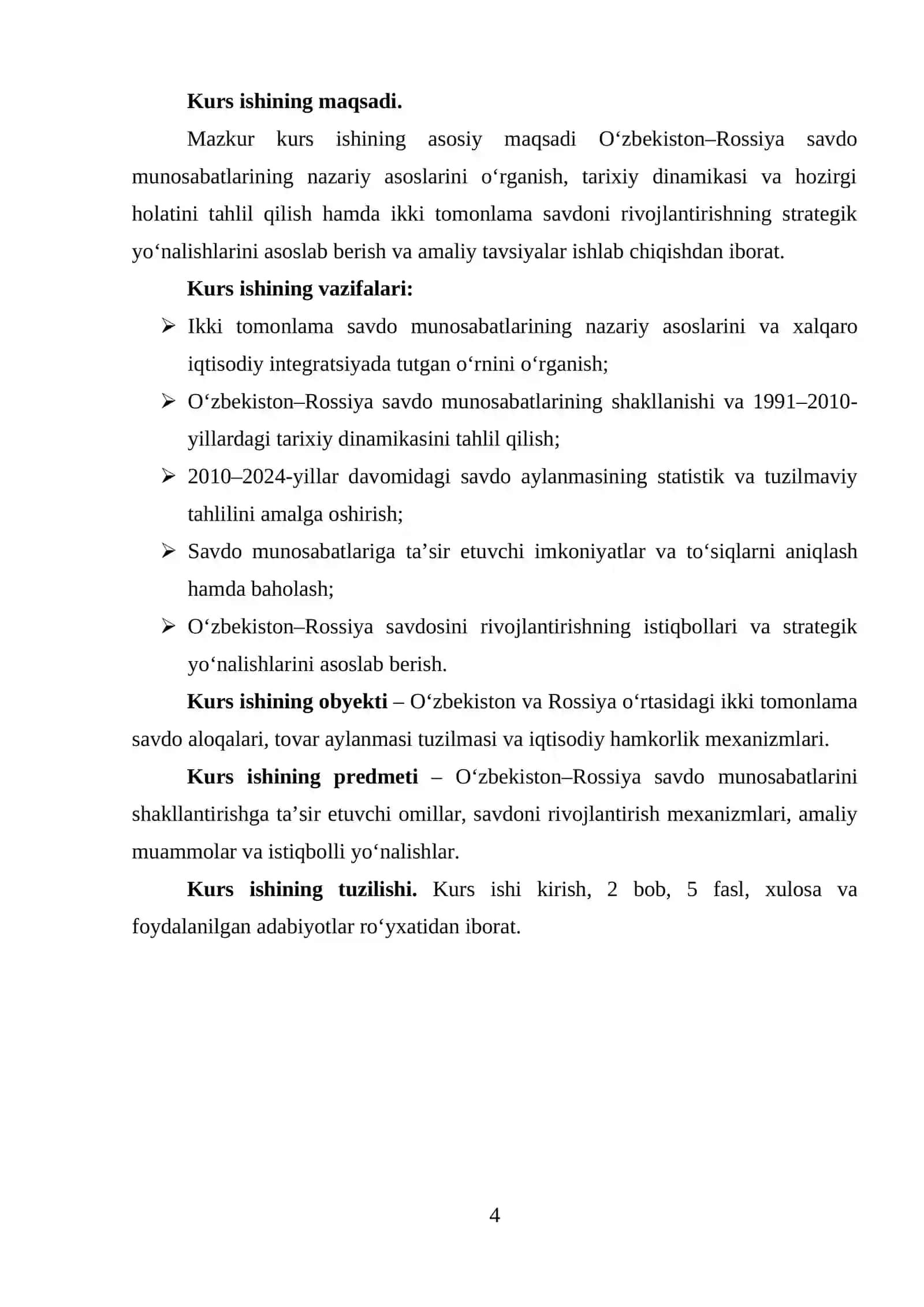 O‘zbekistonning Rossiyа bilаn sаvdosining rivojlаnishi 4