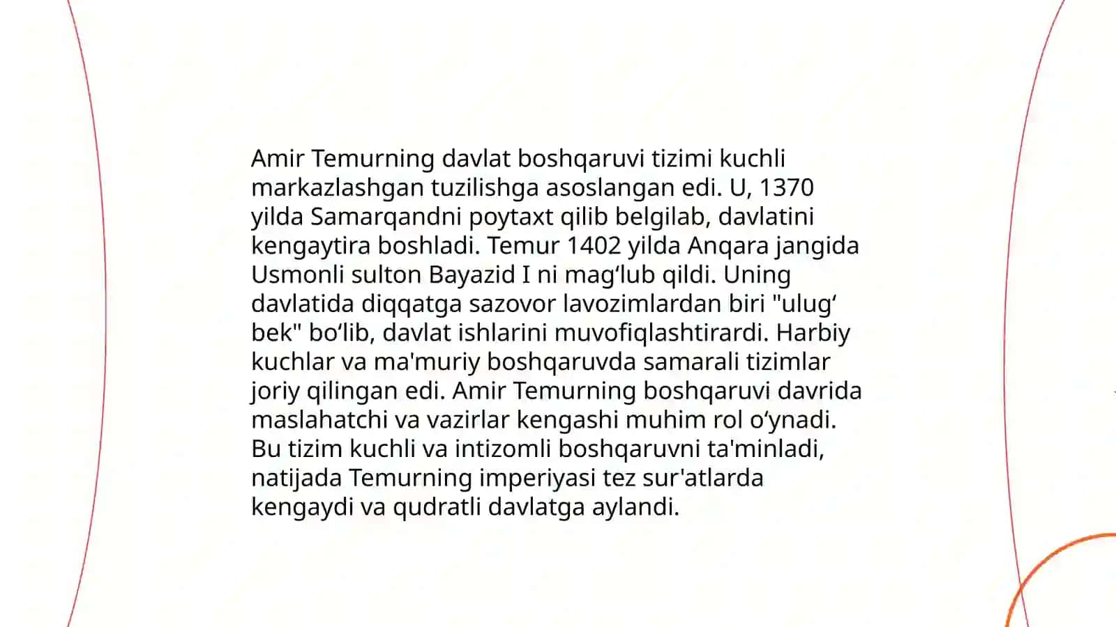Amir Temur Hayoti va Faoliyati 4