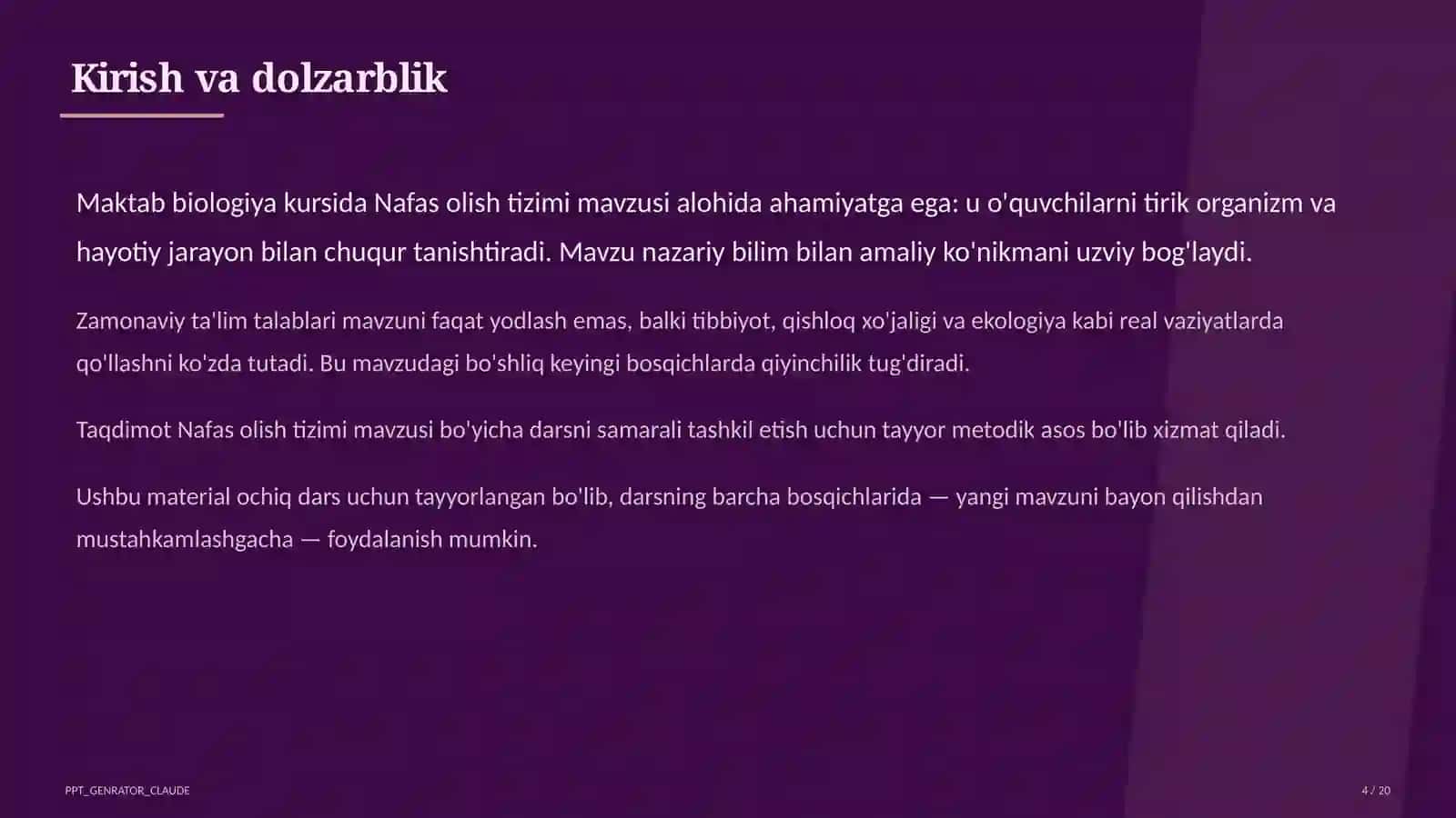 Nafas olish tizimi (8-sinf) 4
