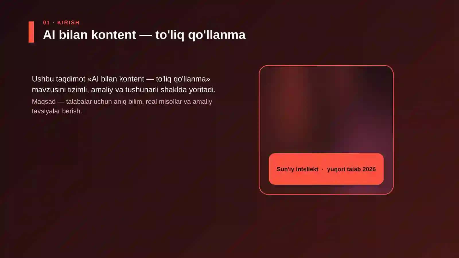 AI bilan kontent — to'liq qo'llanma 4