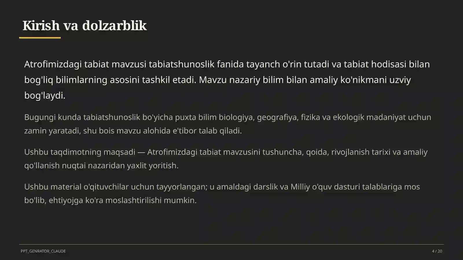 Atrofimizdagi tabiat (1-sinf) 4