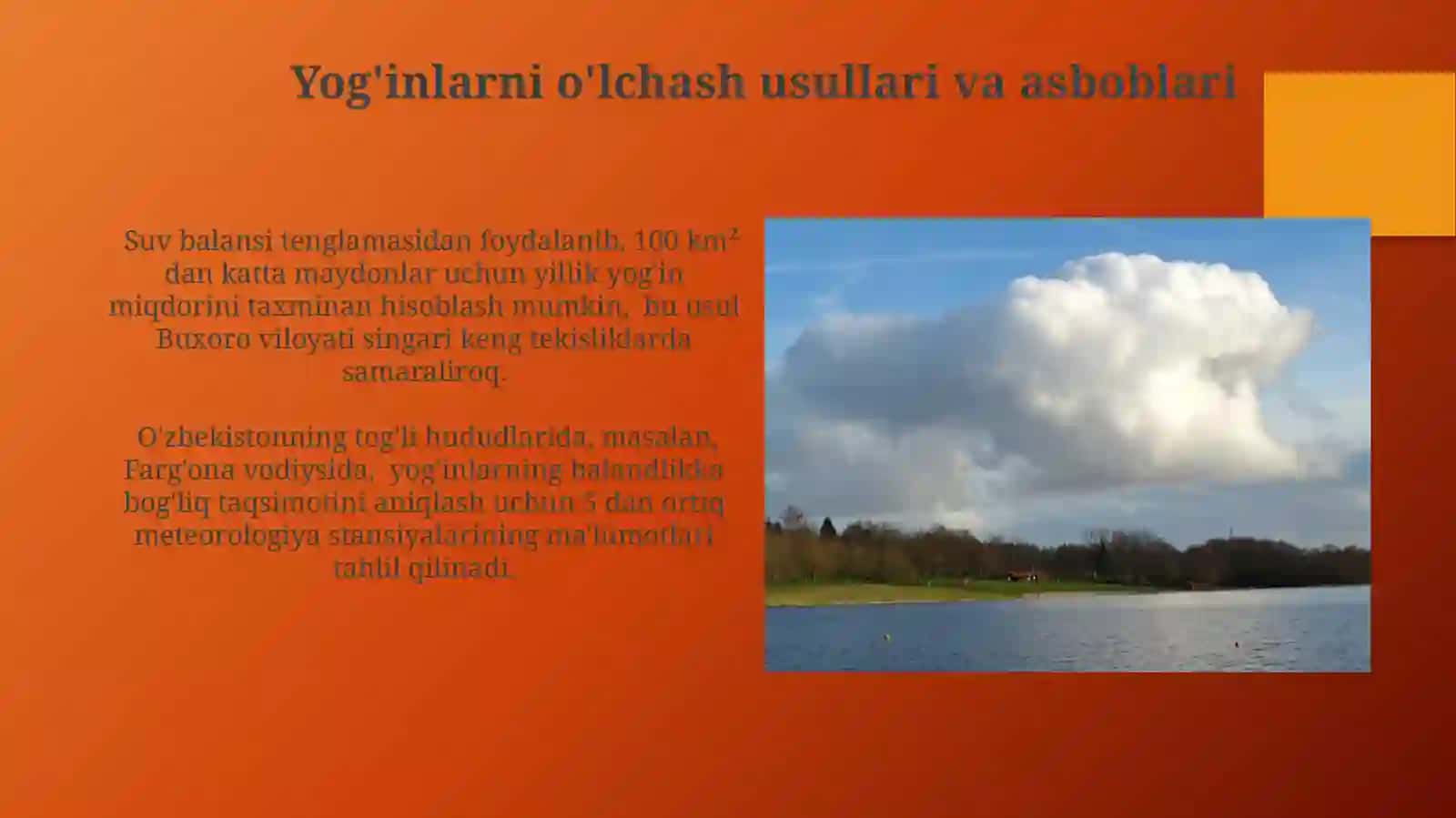 Atmosferayogʻinlariningdaryohavzularibo'yichataqsimlanishi 4