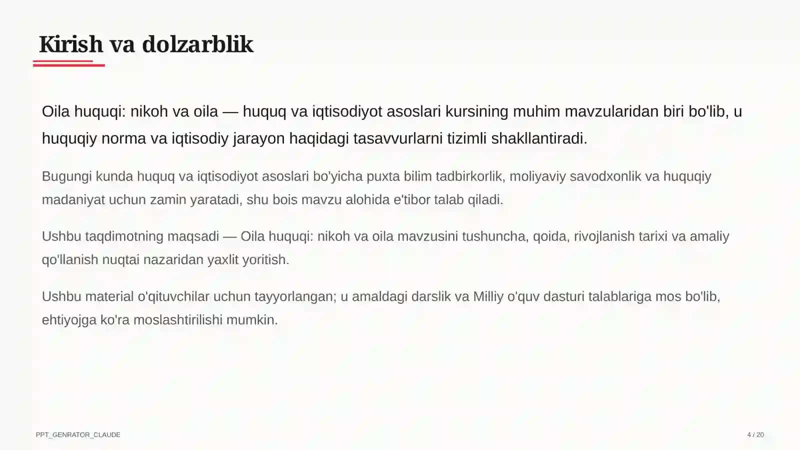 Huquq va iqtisodiyot asoslari (9– 11) 4