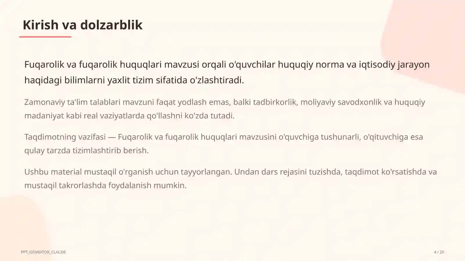 Huquq va iqtisodiyot asoslari (9–11) 4