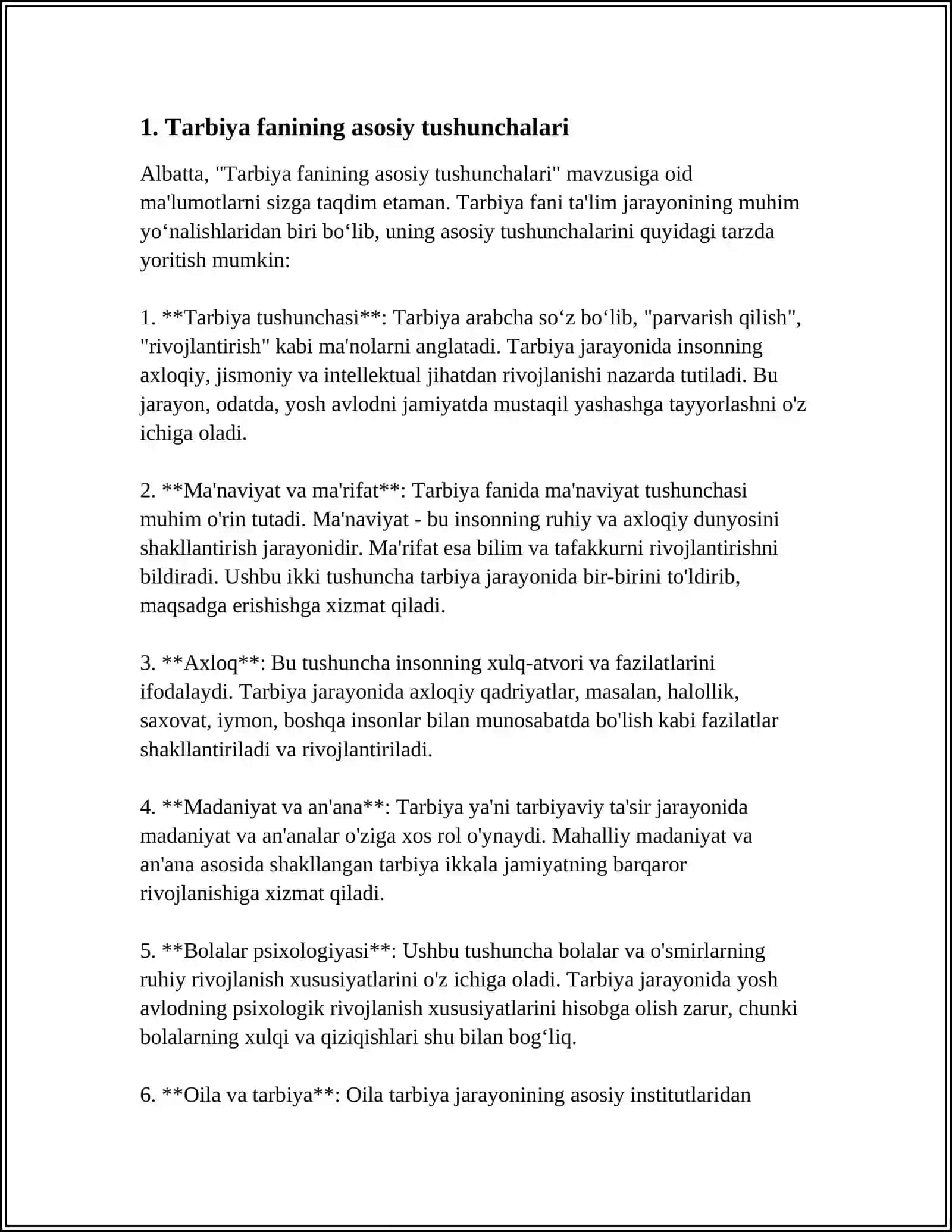 TARBIYA FANINI OQITISH JARAYONI MOHIYATI VA UNING VAZIFALARI 4